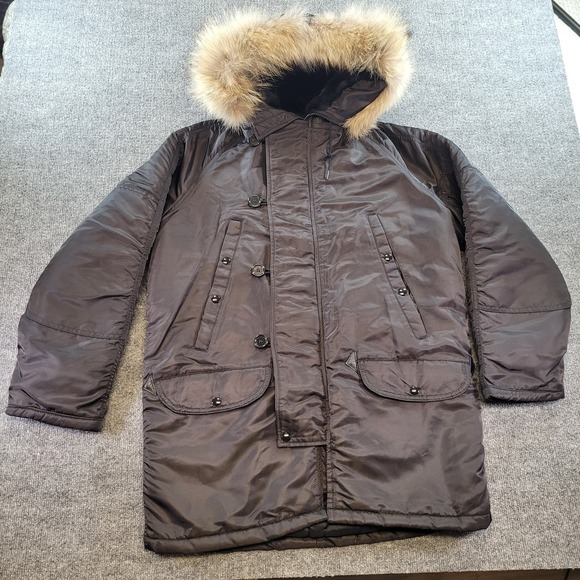 Mens Vtg Extreme Cold Weather Parka Spiewak Golden Fleece Fur N-3B/F Size 38 USA - Picture 1 of 7